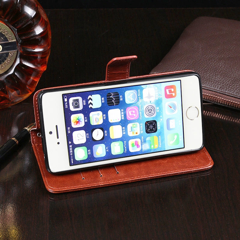 Bao da bảo vệ điện thoại có ngăn chứa thẻ tiện lợi dành cho iPhone 5/ 5S /SE | BigBuy360 - bigbuy360.vn