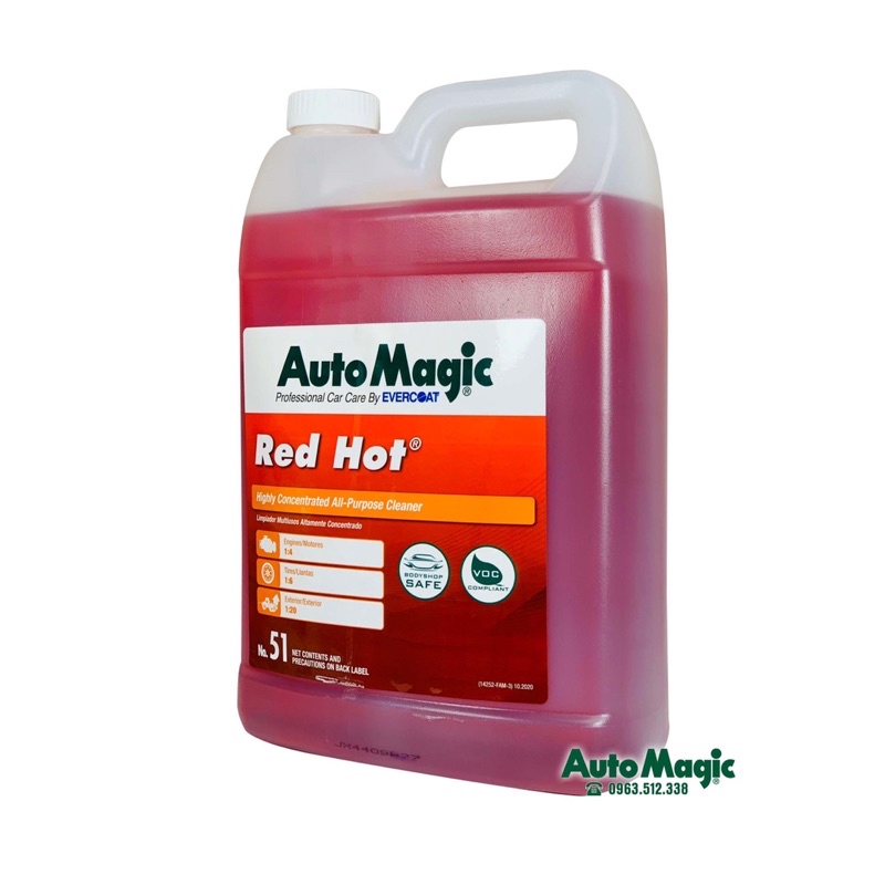 Tẩy da nhựa, cao su nội thất xe 51 hiệu Auto Magic