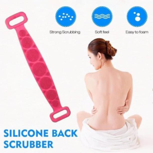 Dây Tắm Chà Lưng SiliCon Massage 2 Mặt