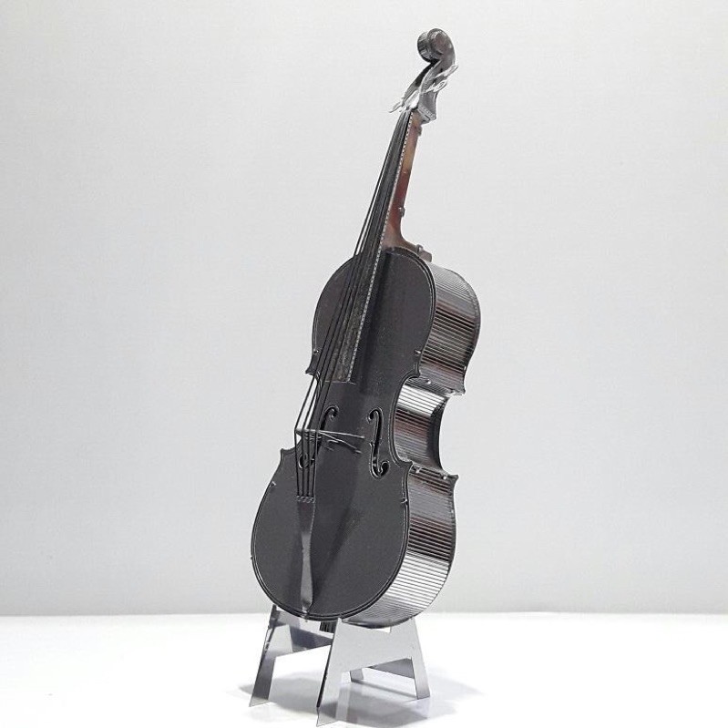 Mô Hình Lắp Ghép 3D Kim Loại Tự Ráp Đàn Cello Bass - Chưa Lắp