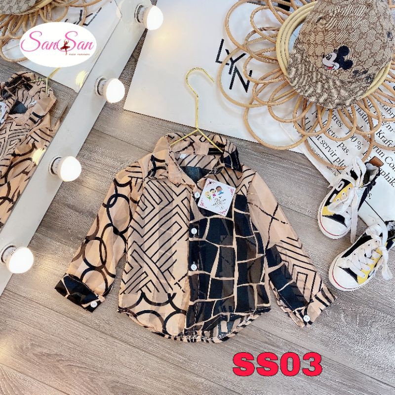 Áo sơ mi lụa 3D