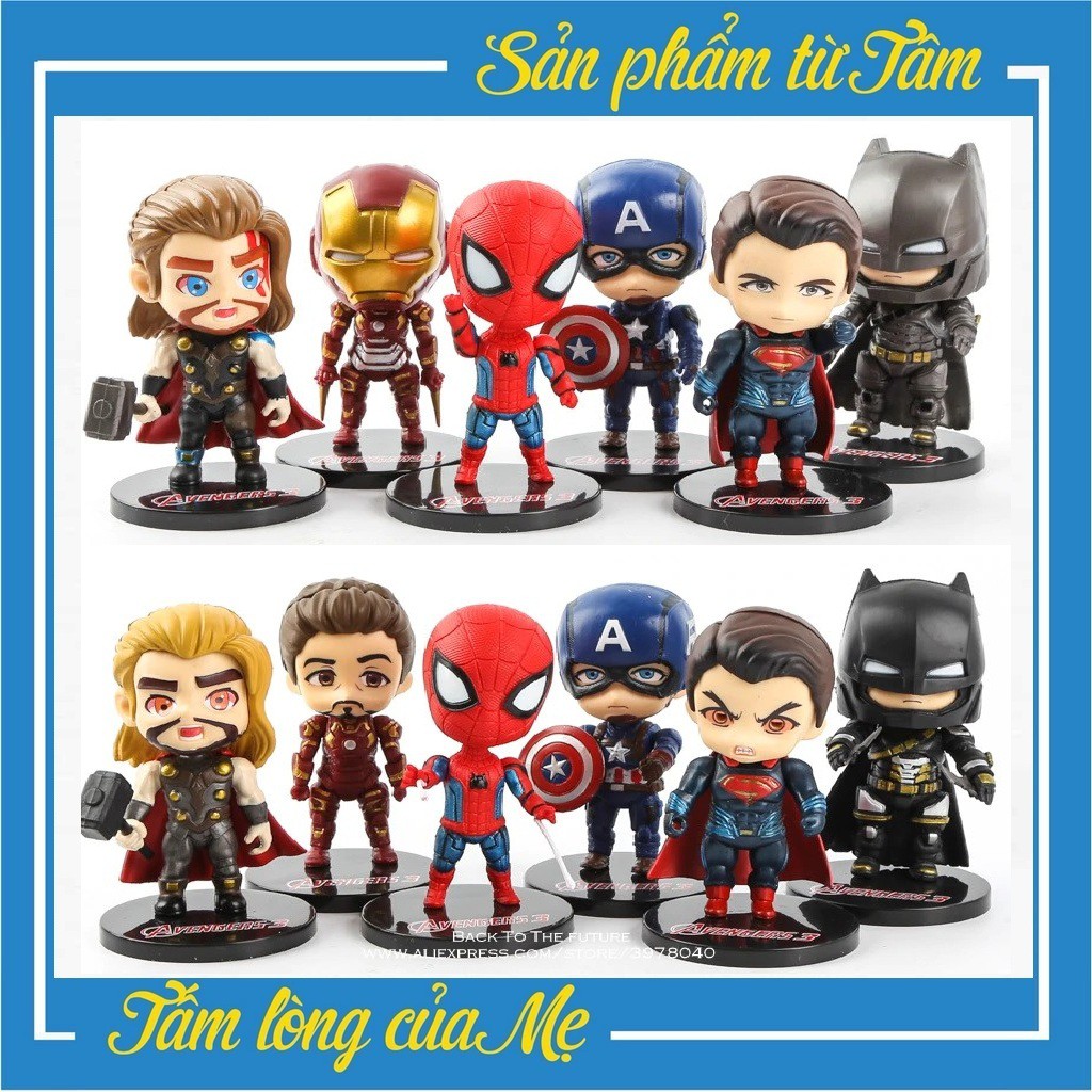 Mô Hình Nhân Vật Marvel Avenger Siêu Anh Hùng Chibi