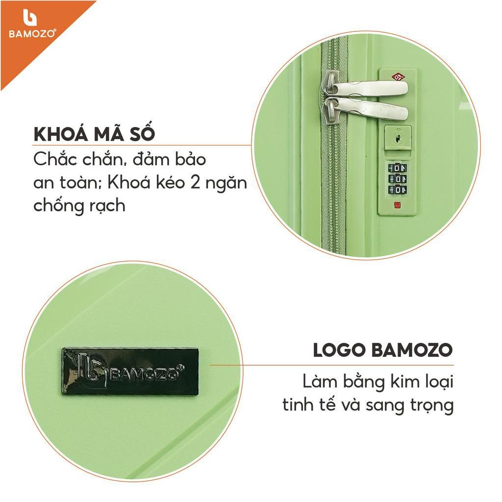 (Vỏ bọc) Vali Du Lịch Bamozo Nancy size 20/24 Chất Liệu Nhựa PP Chống Vỡ Tuyệt Đối, Vali Kéo Bền Đẹp - Bảo Hành 5 Năm