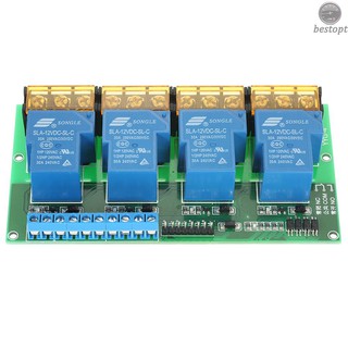 B&O 4-Channel DC 12V 30A Relay Module Control Board Optocoupler Isolation High/Low Trigger