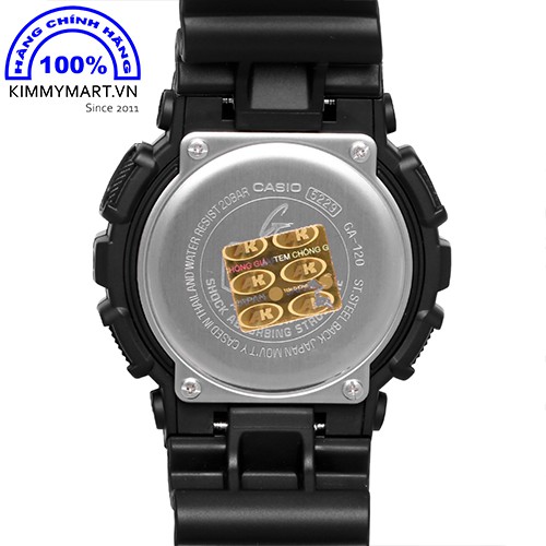 Đồng hồ G-Shock Casio Nam - Dây nhựa GA-120-1A - Hàng chính hãng