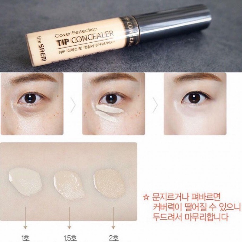 Kem Che Khuyết Điểm The Seam Cover Perfection Tip Concealer SPF28 PA++ 6.5g