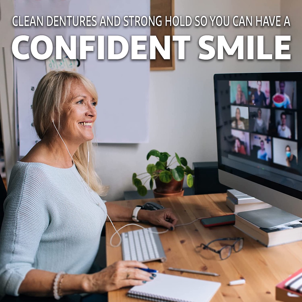 Polident Smokers Antibacterial - Viên sủi làm sạch răng miệng do th uốc lá 120 viên