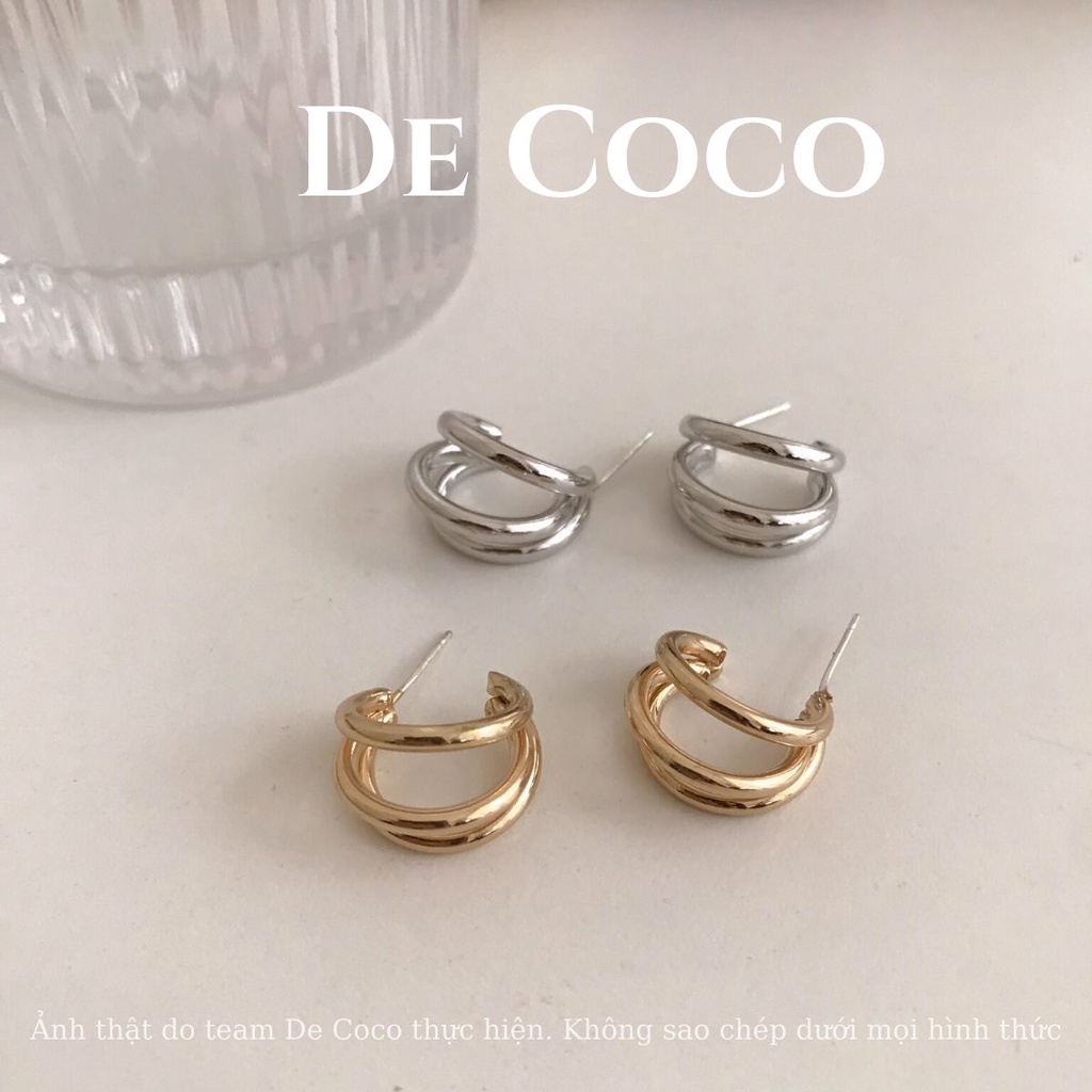Khuyên tai nữ DECOCO ACC Triple Hoops