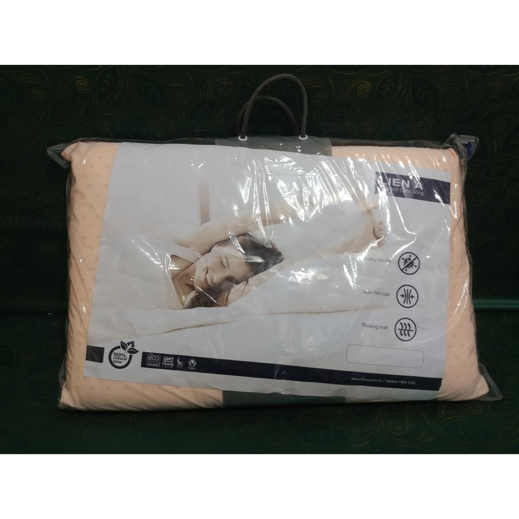 Gối Cao Su Oval Liên Á, 45x65x12cm