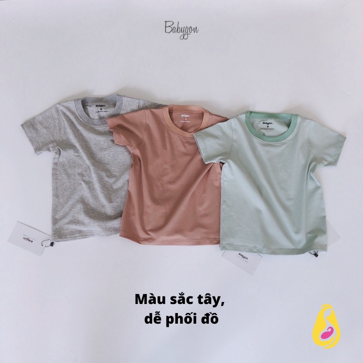 Áo thun bé trai 100% cotton Babygon AO002