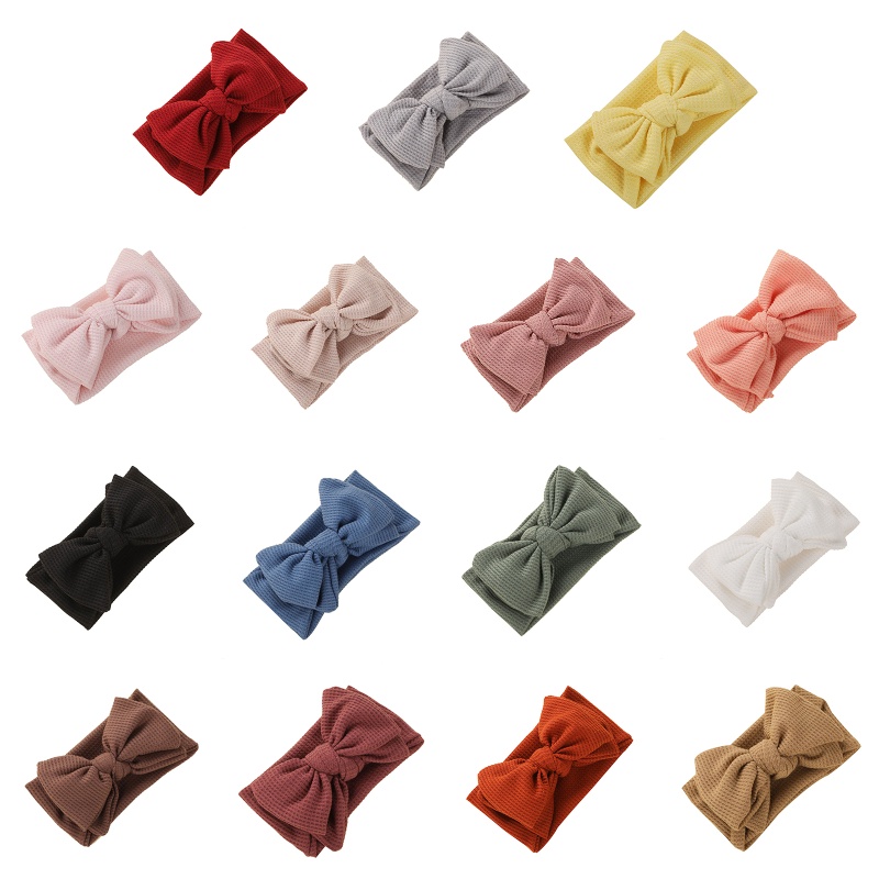 Băng Đô Nơ Cài Tóc Co Giãn Cho Bé