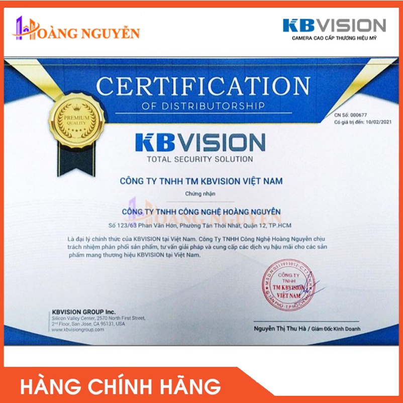 [NHÀ PHÂN PHỐI] Đầu ghi hình 8 kênh Kbvision KX-8108H1