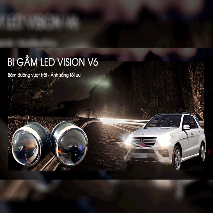 Bi led gầm Vision V6 3.0 inch cho xe ô tô