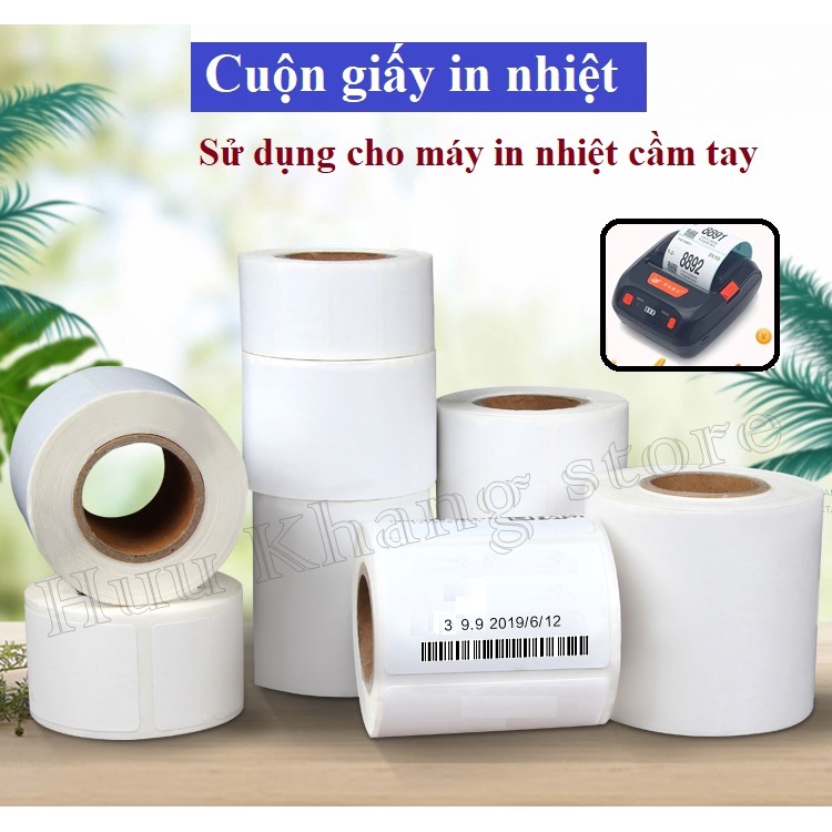 Giấy in nhiệt cho máy in nhiệt cầm tay bluetooth