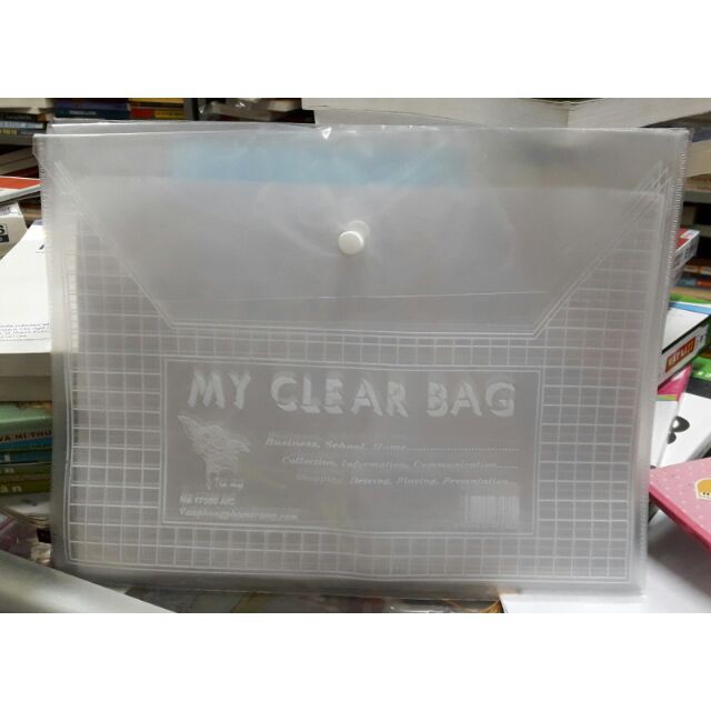 Tập 20 bìa nút A4 My clear bag