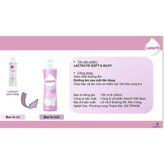 Dung dịch vệ sinh phụ nữ Lactacyd Soft & Silky