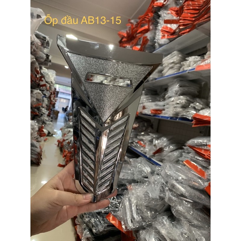 Full bộ ốp bảo vệ mạ xi crom trắng dành cho e Air Blade 13-15 (AB 13-15)