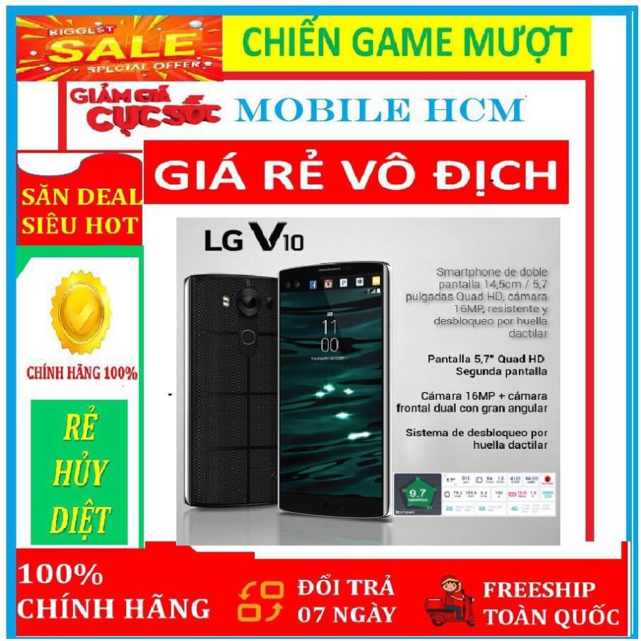 Điện thoại siêu rẻ LG V10 ( bản 2 sim ) 64G/ram4G Fullbox, Chơi LIÊN QUÂN-FREE FIRE mượt