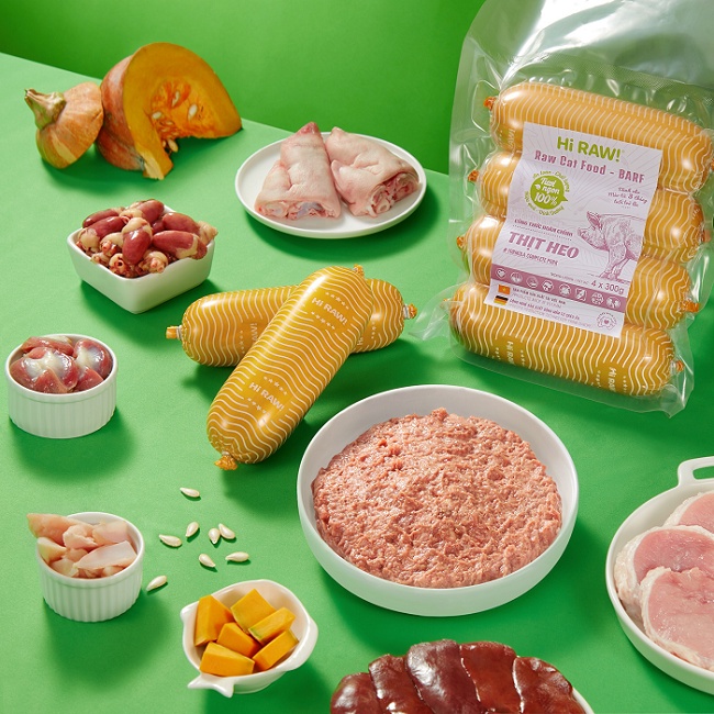 Thịt xay Hi RAW! RAW CAT FOOD - BARF hoàn chỉnh cho mèo từ 2 tháng tuổi