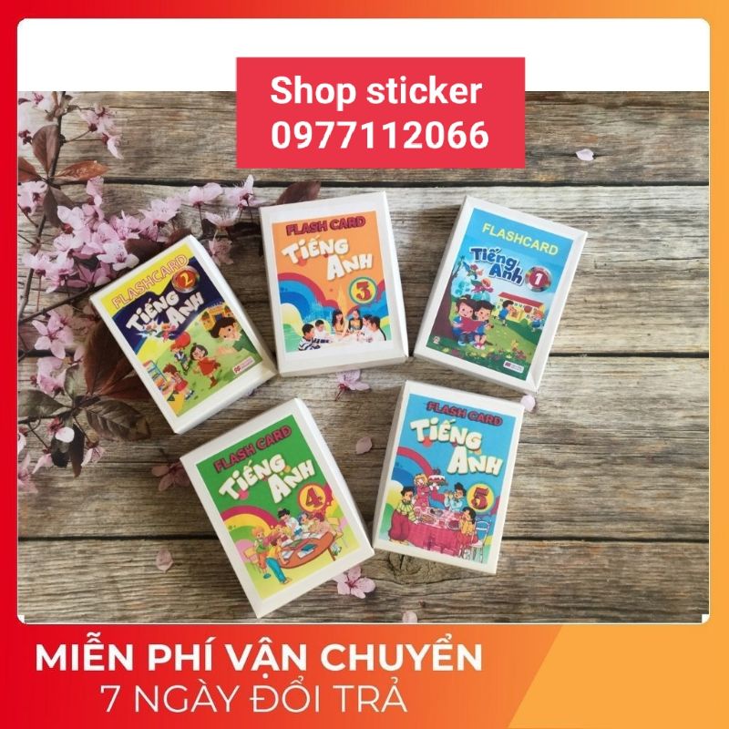 Flashcard Tiếng Anh lớp 1,2,3,4,5,6 _Theo chương trình mới BDG