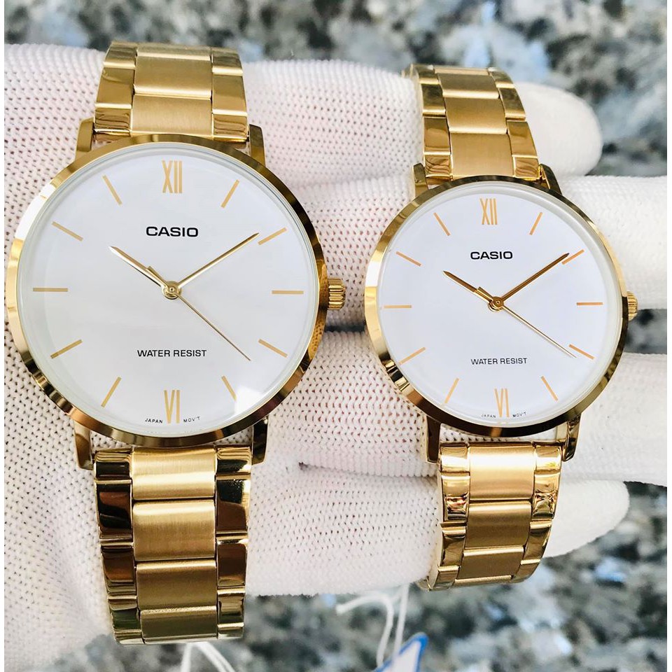 Đồng Hồ UNISEX Casio LTP-VT01G-9BUDF Dây Kim Loại Mạ Vàng - Mặt siêu mỏng sang trọng