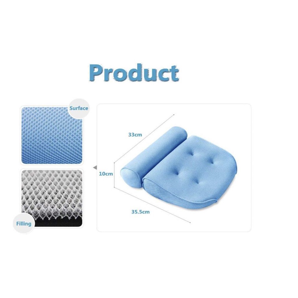 Gối Kê Cổ Để Bồn Tắm HomeSpa PILLOW Deluxe