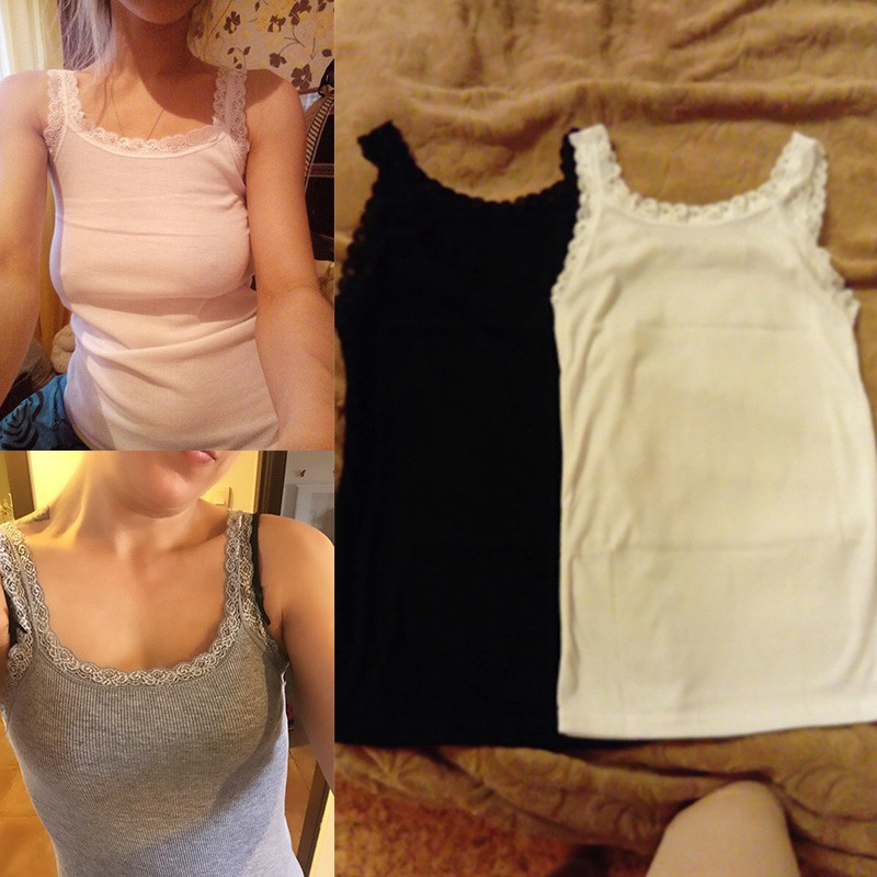 Áo không tay phối ren thời trang | BigBuy360 - bigbuy360.vn