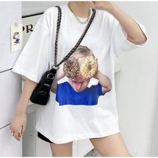 ÁO THUN, ÁO PHÔNG TAY LỠ UNISEX FORM RỘNG OVERSIZE BABY ANIME M586 KL SHOP DQ SHOP