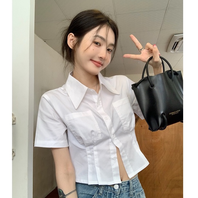 QKOOLE Áo croptop  thời trang dành cho nữ nhiều màu sắc