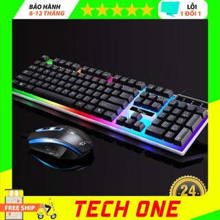 Bộ bàn phím máy tính giả cơ G21 kèm chuột chơi game cực đỉnh, bàn phím có đèn led dành cho game thủ - techone