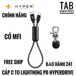 Cáp Sac Nhanh C To Lightning HyperDrive Lanyrd - Chính Hãng