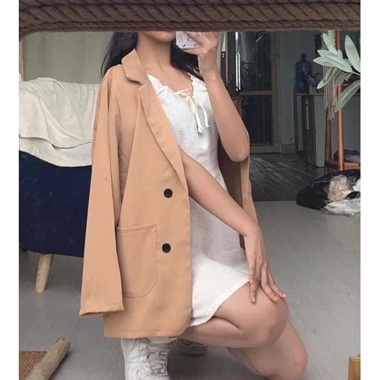 Áo blazer nữ áo vest khoác ngoài phong cách ulzzang Hàn Quốc