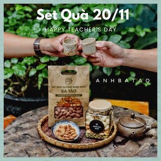 Set quà tặng 20/11 ngũ cốc Granola, Mixed Nuts và hạt dinh dưỡng cao cấp