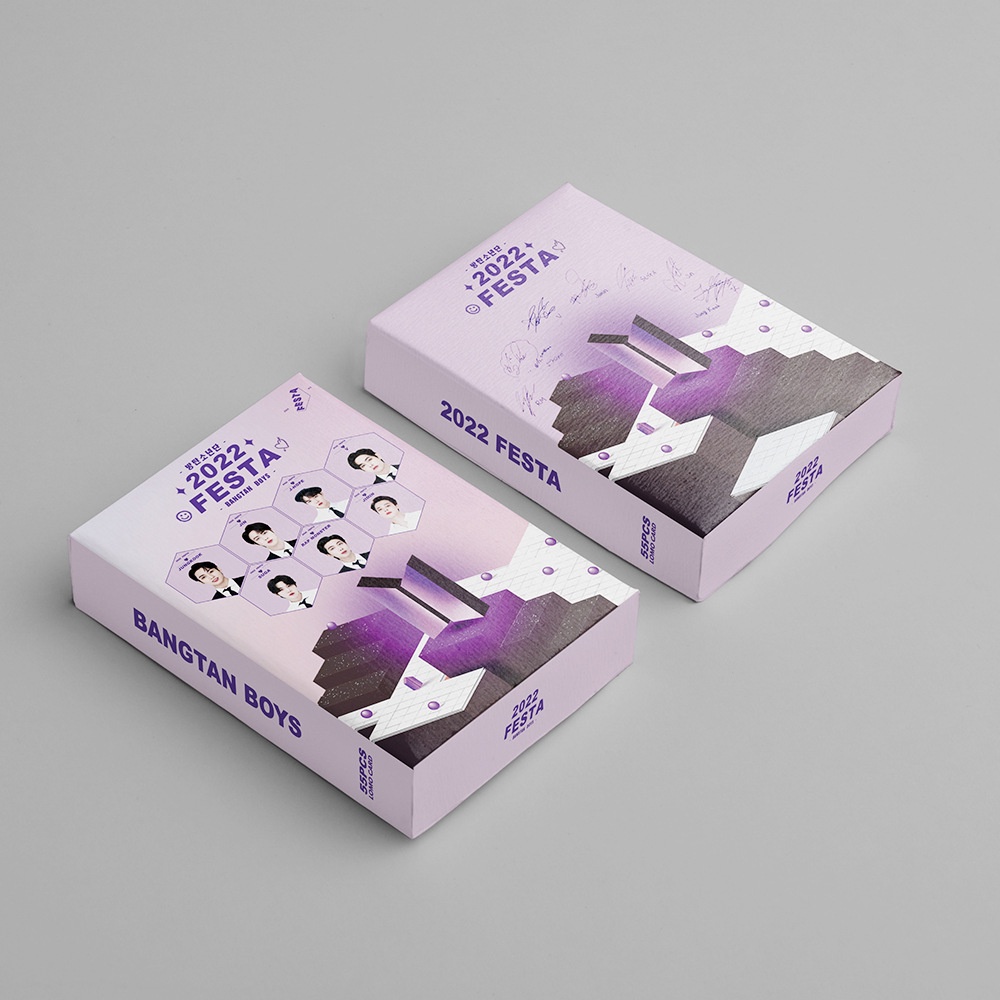 Set 55 Tấm Thẻ Ảnh In Hình Thành Viên Nhóm BTS 2022