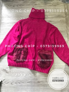 Áo hồng túi lông