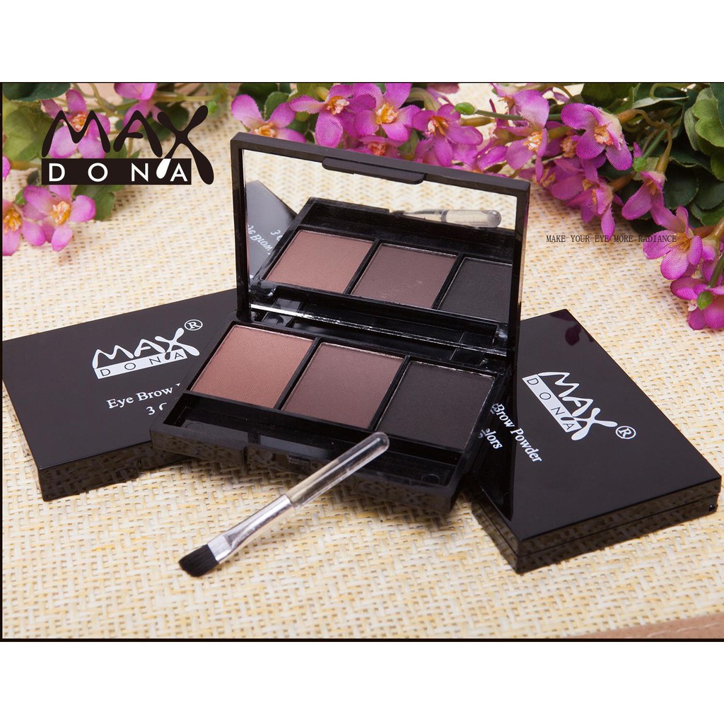 Bột tán mày Maxdona 3 khay màu | BigBuy360 - bigbuy360.vn