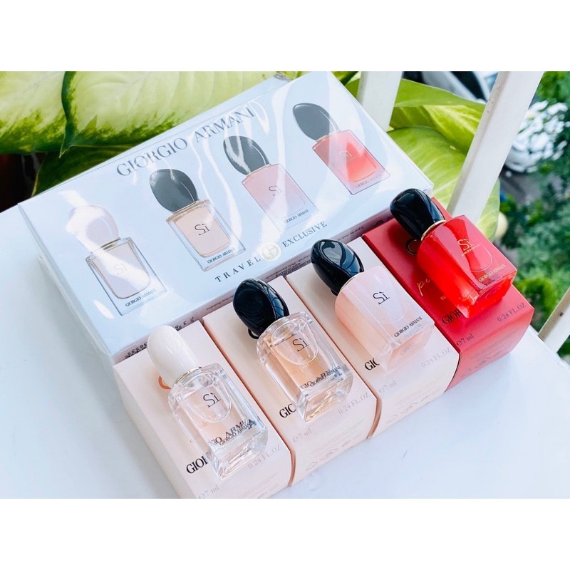 Set Nước Hoa Giorgio Armani Sì 4 Chai Mini | BigBuy360 - bigbuy360.vn