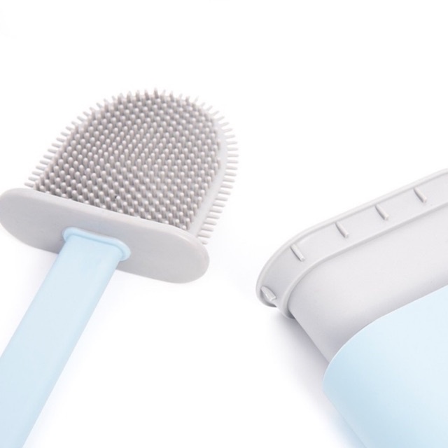 Chổi cọ toilet silicon thần thánh đã về, vệ sinh bồn cầu an toàn tiện lợi