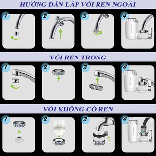 Đầu Lọc Nước Schand T07 𝗙𝗥𝗘𝗘 𝗦𝗛𝗜𝗣 Lắp Trực Tiếp Tại Vòi Công Nghệ Cao Đầu Lọc Nước Sạch Có Thay Thế Lõi