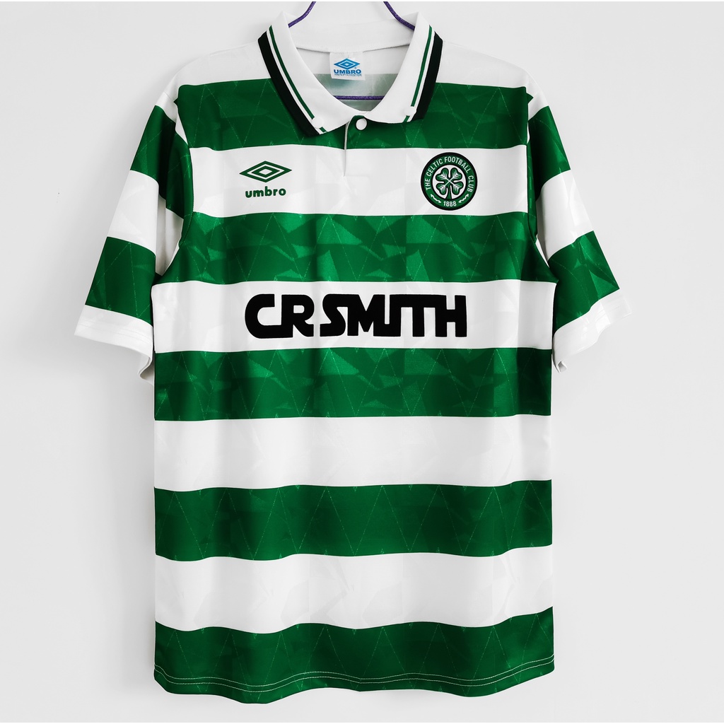 Áo Bóng Đá Đội Tuyển Celtic 89-91 Phong Cách Retro