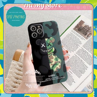 [Vua Phụ Kiện Iphone Giá Sỉ ] Ốp lưng iphone cạnh vuông in hình Gấu Seeing & wathing  6/6plus/6s/6splus/7/7plus/8/8plus/