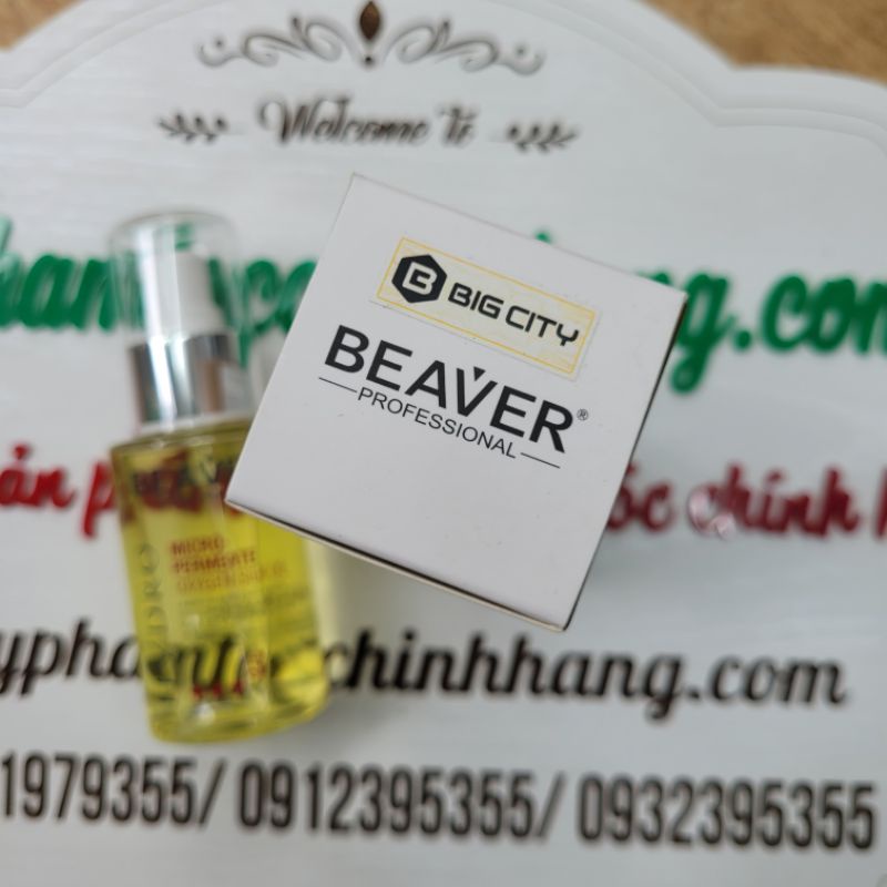 Dầu dưỡng tóc hàn gắn biểu bì tóc Beaver Hydro Micro-Permeate Oxygen Silk Oil 60ml