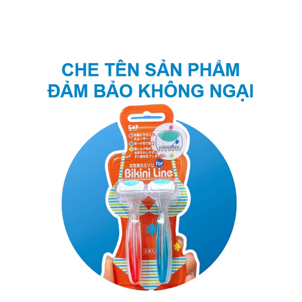 Dao cạo lông vùng kín nữ nam thép không gỉ KAI LINE Nhật Bản