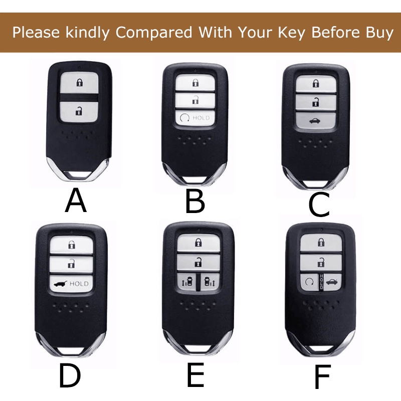 Vỏ Bọc Chìa Khóa Điều Khiển Từ Xa Bằng Kim Loại Cho Xe Ô Tô Honda City Civic Jazz Crv Accord Brv Hrv