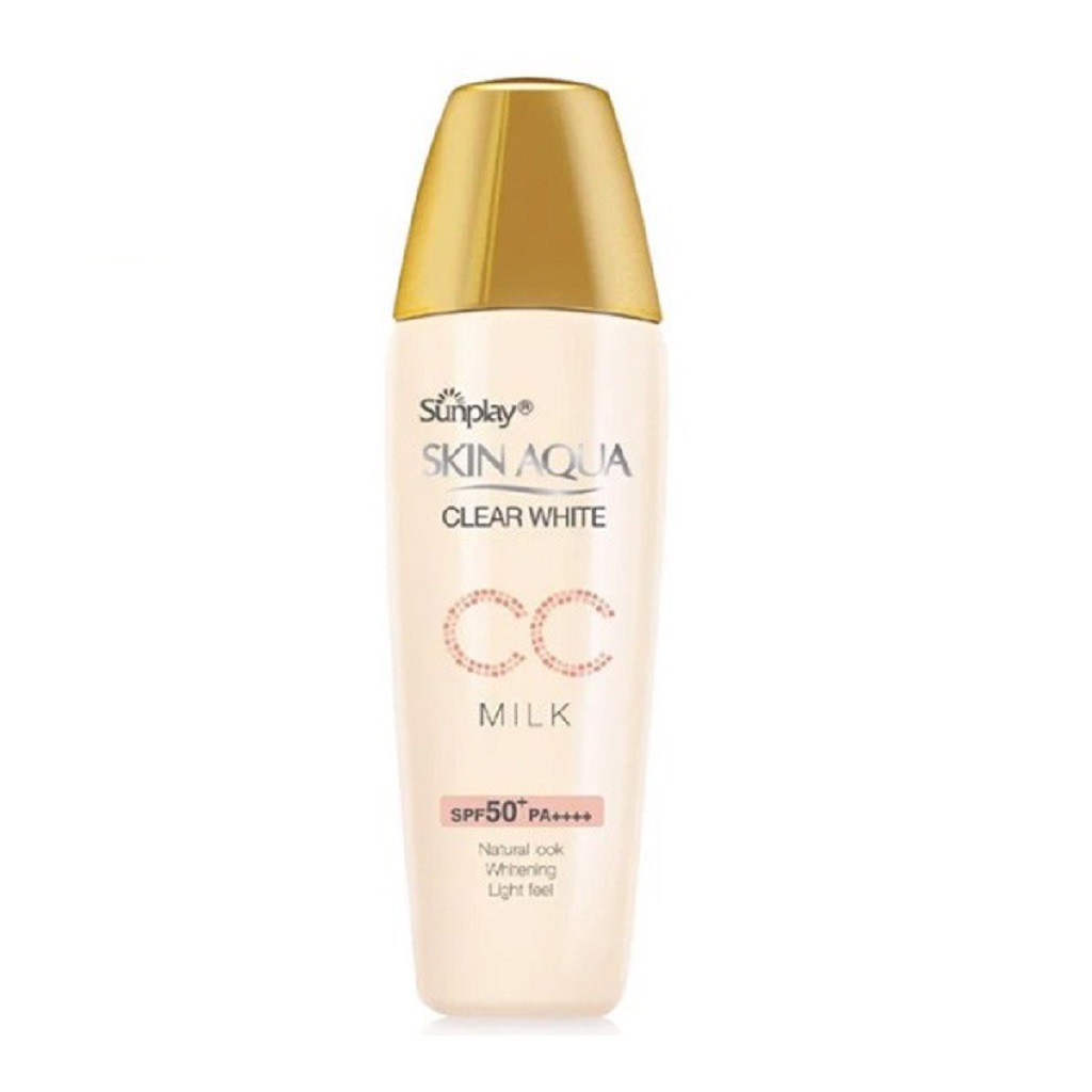 Sữa Chống Nắng Tạo Nền Trắng Mịn Sunplay Skin Aqua Clear White CC Milk 25g