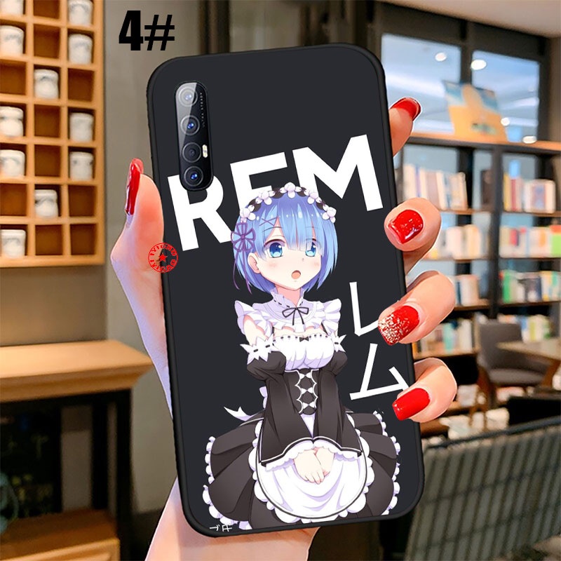 Ốp điện thoại hoạt hình Re Zero Ram Rem cho OPPO A3S A5 A5S A7 A12 A12S A12E A37 A39 A57 A59 A77 F1S F3 NEO 9 UOL14
