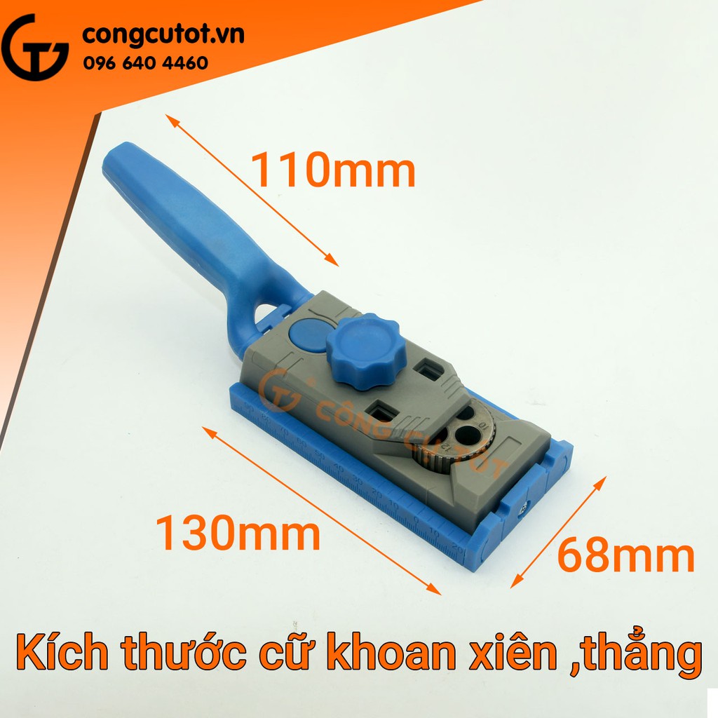 Bộ cữ khoan xiên và khoan thẳng 25 chi tiết chuyên làm nội thất tấm DIY