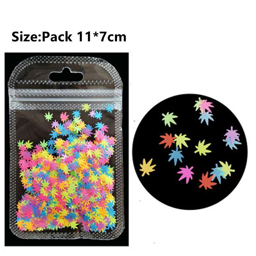 OCEANMAP Phụ Kiện Trang Trí Móng Tay 3D DIY Hình Chiếc Lá Dễ Thương Xinh Xắn