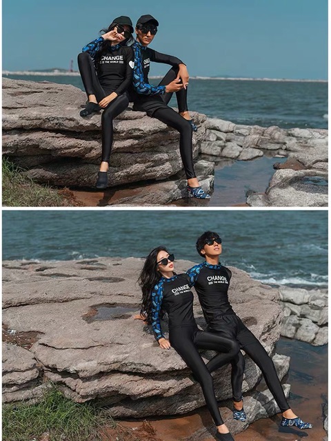 Đồ bơi đôi tay dài quần dài nam nữ CHANCE | BigBuy360 - bigbuy360.vn