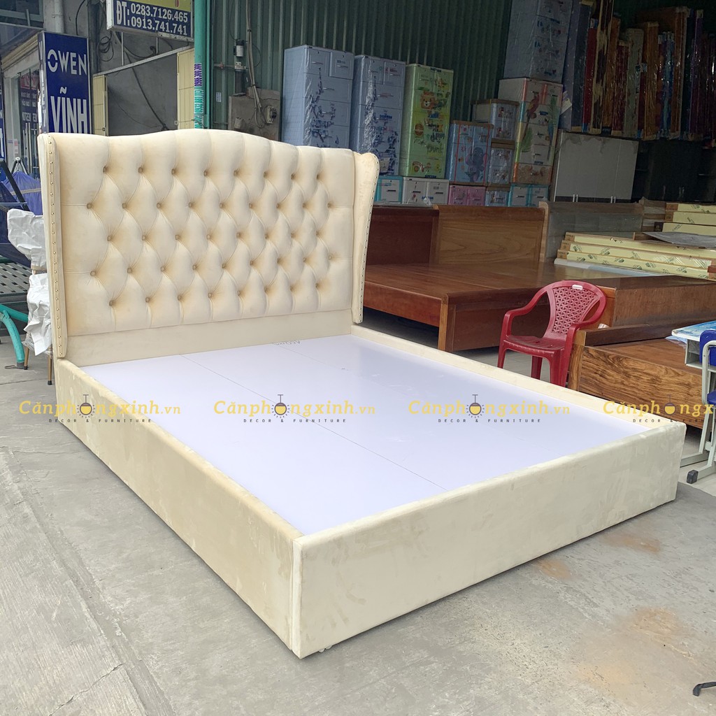 Giường ngủ bọc nệm vải nhung cao cấp  CPX-G32 | BigBuy360 - bigbuy360.vn